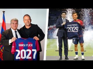 new barcelona coach, kvaratskheliia to psg, javi and pioli dismissal   fresh transfer rumors 2024